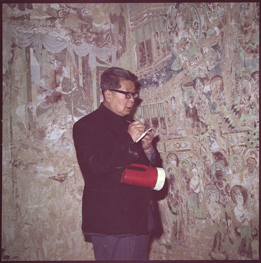 敦煌艺术研究专家常书鸿，1983 石少华.jpg